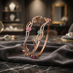 Elegant Trendy <b>Crystal</b> Rhinestone Fashion Bangles <b>for</b> Style-Conscious <b>Women</b> - Product Image 3