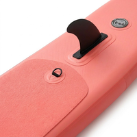 Planche de paddle gonflable tout-terrain rouge pastèque style été, portable, avec pont antidérapant en EVA, ensemble complet, 13,96 kg, vente directe usine