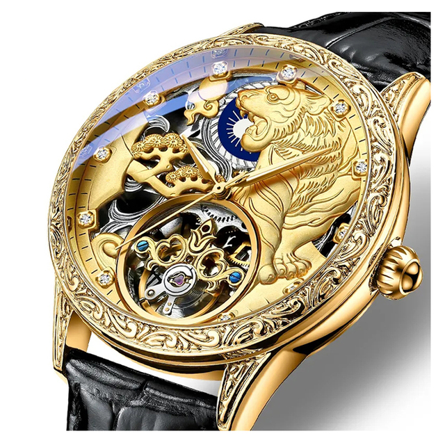 2023 New CHENXI 6029 GMT Automatic Mechanical Watches With Chronograph Luxury Men Watch Leather Strap Sapphire Waterproof Clock