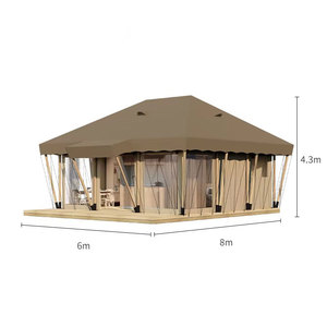 Premium Prefab Modular Homes Glamping <b>Tents</b> Luxury Waterproof Canvas Outdoor Hotel Resort <b>Tent</b> With Bathroom BS48 Our Product Is - Product Image 2
