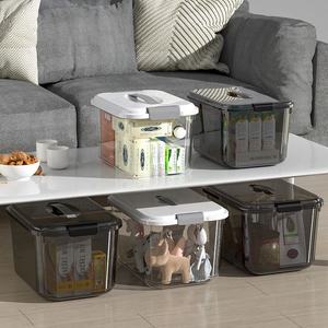 Boîtes de rangement en plastique PP de grande capacité 3L, organisateurs domestiques, contenants pour jouets, vêtements, aliments, avec couvercle et poignée, sans BPA, vente en gros - Product Image 4