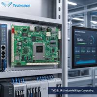 Techvision 3512R RK3576 SBC Industrial con 6TOPS NPU, Reconocimiento de Imágenes, 4GB LPDDR4x, 16GB EMMC, WiFi6, 4G, 5G, EDP, LVDS, HDMI, MIPI-CSI, USB