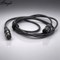Câble XLR mâle-femelle 2M, câble audio pour guitare, câble instrument 3 broches XLR, gaine PVC noire, fabrication industrielle