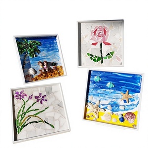 Kit de Manualidades para el Día de la Madre, Mosaico Cuadrado Tridimensional, Caja Blanca Pequeña con Patrones, Adornos Creativos, Bolsa de Materiales para Niños - Product Image 4