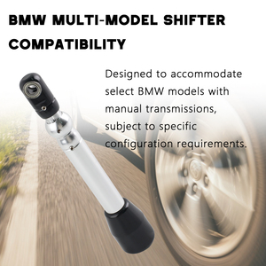 Pour BMW E30 E34 E36 E46 E39 Z3 Levier de vitesses court Argent Noir Manuel Racing Quick Shift Prêt à être expédié HB033 - Product Image 2