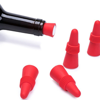 Bouchon de bouteille en silicone réutilisable pour le vin rouge, le champagne, la bière et les boissons Logo personnalisé Barware & Tools Cone Lid Sealing Top Cover