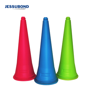 50cm PVC verkeerskegels met reflecterende, hoge zichtbaarheid verkeersveiligheidskegels - Product Image 5