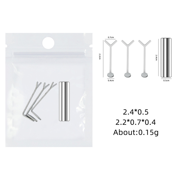 Petit ensemble d'outils magnétiques en forme de Y, 3 pièces + 1 pièce.