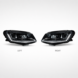 Gruppo Fari a LED BK per <span class=keywords><strong>Volkswagen</strong></span> <span class=keywords><strong>Caddy</strong></span> 2015-2020, Aggiornamento Fari Anteriori con Lente Proiettore, DRL e Indicatore di Direzione Sequenziale - Product Image 2