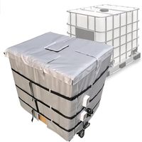 Couverture chauffante professionnelle pour réservoir IBC de 275 gallons, montage et démontage rapides, 0-150 ℃   Gaine chauffante réglable pour IBC