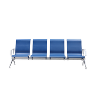 Banc d'attente moderne en aluminium pour les espaces publics, chaise d'attente pour hôpital, école, aéroport