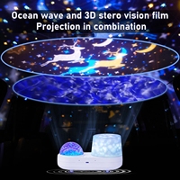 Projecteur d'étoiles océaniques, lumière de nuit LED, lumière de projection galactique pour enfants, lumière de nébuleuse à rotation à 360 degrés
