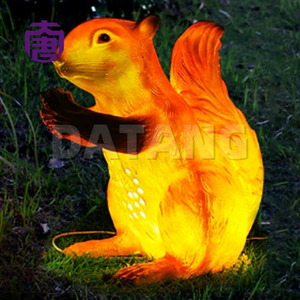 Lampe écureuil 3D IP65 personnalisée avec corps transparent en fibre de verre en résine PVC pour les expositions extérieures de jardin Diwali Ramadan - Product Image 6