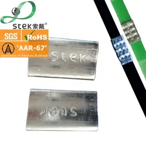 STEK 29ปีในตลาดแข่งขันมากที่สุดหัวเข็มขัดเหล็กคลิปโลหะสำหรับบรรจุ Pet/pp เข็มขัดรัด