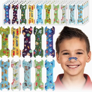 Manufacturer customizes logo cartoon nasal strips; makes cute, colorful, breathable, anti-snoring, and dilating nasal strips - Product Image 1
