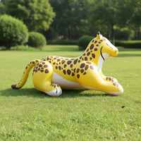 Modèles d'animaux gonflables léopard et animaux de dessin animé en PVC, certifiés CE, couleur et logo personnalisables pour usage universel