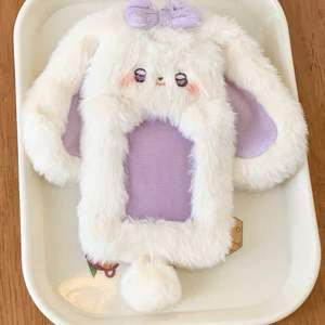 OEM Lovely Kpop Plush Photocard mangas colgante Animal de dibujos animados en forma de felpa Tarjetero con felpa súper suave PP algodón relleno - Product Image 5