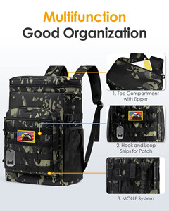 Insulated Polyester <b>Lunch</b> <b>Bag</b> <b>with</b> Front Pocket Leakproof Cooler Adjustable <b>Shoulder</b> <b>Strap</b> 24L Capacity for Men & Women - Product Image 6