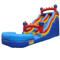 Château gonflable commercial de 18 pieds de haut, de qualité professionnelle, en PVC, avec garantie de 3 ans, idéal pour les locations et les ventes lors de fêtes pour enfants
