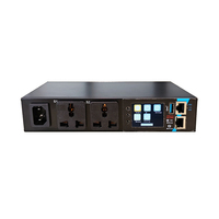 YESEEDER Rack MINI Smart PDU, Tira de Enchufes Universales de 2 Tomas, 16A 230V, Red Inteligente RJ45 485 USB, IP Independiente, SNMP, MODBUS, MQTT