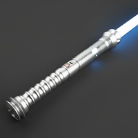 Pedang Laser Nexussabers Berbahan Paduan Aluminium, Pegangan Logam, untuk Duel Berat, Lampu LED RGB Berkedip, 16/34 Suara Efek, Pedang Blaster, Mainan Menyala