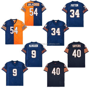 Meilleure qualité # 34 Walter <span class=keywords><strong>Payton</strong></span> # 54 Brian Urlacher # 9 Jim McMahon # Maillot de football américain rétro de Gale Sayers n° 40 - Product Image 1