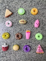 Fastfood Mochi Squishy Nouveaux Beignets Cuisson Squeeze Soulagement Du Stress Jouets Fast Food Sushi Hamburger Stretch TPR Jouets Pour Capsule Jouets