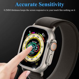 Verre trempé 9H pour Apple Watch Ultra 3, Film de protection 3D, protection d'écran complète de 49mm pour montre Ultra, anti-empreintes digitales - Product Image 5