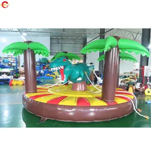 Free Door Shipping 13ft Dia Inflatable Dinosaur Riding Carnival Sport Game Toys Animal Inflatable Bull Ride for Sale