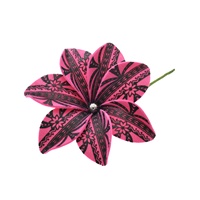 Tige de Cheveux Fleur en Mousse Frangipanier Hawaïen Tatouage, Meilleure Vente, La Plus Récente pour Décoration de Fête de Mariage