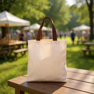 Borsa in tela multiuso Ilan 34x42cm colore marrone naturale - Product Image 2