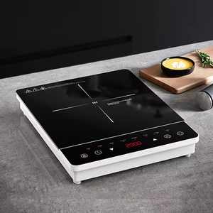 Nhà nấu ăn tấm nóng <span class=keywords><strong>AL</strong></span> cuộn dây tinh thể màu đen tấm 1 Burner điện đung 2000W CE Bếp cảm ứng - Product Image 1