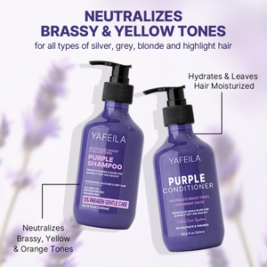 Champú Protector del Color Morado Sin Parabenos, Champú Tonalizante Violeta Nutritivo <span class=keywords><strong>para</strong></span> <span class=keywords><strong>Cabello</strong></span> <span class=keywords><strong>Rubio</strong></span> Decolorado - Product Image 3