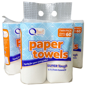 Rollo de papel de pulpa de madera Biodegradable, toalla de cocina de exportación, barato - Product Image 1