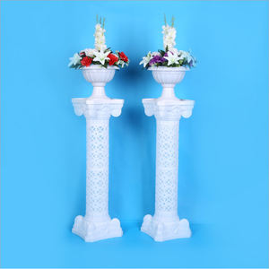 Ornements d'extérieur Vases <span class=keywords><strong>de</strong></span> mariage <span class=keywords><strong>grec</strong></span> 4PCS Colonne romaine creuse en plastique Pilier <span class=keywords><strong>de</strong></span> plante d'intérieur Guide Post Welcome Area - Product Image 4