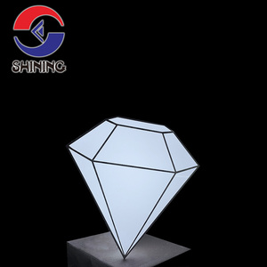 Speciale bella scatola luminosa a lato singolo doppio lato luminoso esterno personalizza modelli di dimensioni forma negozio ufficio segno acrilico - Product Image 4