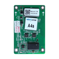 Carte de réception d'écran LED en plastique intérieur A4s IP65 5V avec affichage graphique tactile capacitif SDK 1 an de garantie utilisation de mur vidéo
