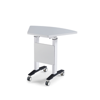 Table de formation pliable en MFC de qualité E1, avec cadre métallique épaissi et pare-chocs de sécurité, vente en gros d'usine