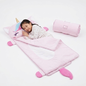 <span class=keywords><strong>Sac</strong></span> <span class=keywords><strong>de</strong></span> <span class=keywords><strong>couchage</strong></span> <span class=keywords><strong>licorne</strong></span> en peluche pour enfants, tapis <span class=keywords><strong>de</strong></span> sieste portable et respirant en polyester, épaisseur 2,5 cm, idéal pour les voyages et l'heure du coucher - Product Image 1