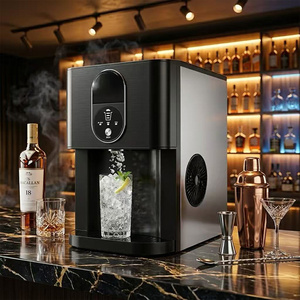 Machine à glaçons automatique intelligente pour comptoir, 20 kg/24h, distributeur rapide en acier inoxydable, pour la maison, le commerce, le bar, faible bruit, CE - Product Image 4