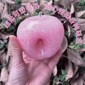 Jouet anti-stress pomme rouge de haute qualité pour soulager le stress et déverser l'agressivité, en plastique, sans rebond rapide, jouet à pincer et à rebond lent - Product Image 1