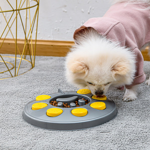 Giocattoli Puzzle per animali addestramento interattivo giocattoli IQ cibo tratta Twister piastra di gioco per cani alimentazione lenta - Product Image 3