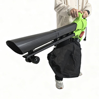 VERTAK Souffleur et Aspirateur Paysager 3-en-1 2600W Souffleur à Air Très Puissant pour l'Entretien des Pelouses, Jardins et Rues