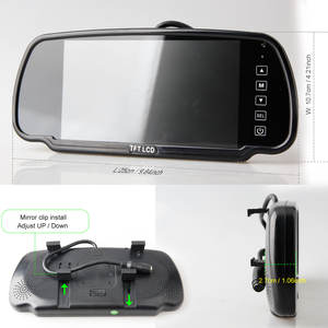 La Chine fabrique un moniteur de rétroviseur Clipon de 7 pouces pour l'écran de voiture arrière de fourgonnettes - Product Image 5