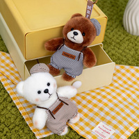 Nouveau porte-clés en peluche Ours Artiste, pendentif de sac mignon en forme de peintre, porte-clés créatif pour couple, petit cadeau pour étudiants, vente en gros
