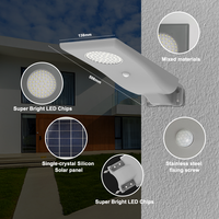 1500w 180w-solar-streetlight 60w intégré 500w éclairage extérieur a mené le réverbère solaire