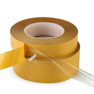 Nastro <span class=keywords><strong>Biadesivo</strong></span> Trasparente in PET con Adesivo Acrilico Sensibile alla Pressione ad Alta Viscosità e Resistente alle Alte Temperature, Spessore 0,08 mm - Product Image 1