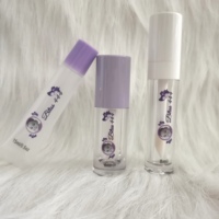 Tubes de brillant à lèvres en plastique personnalisables en gros, couleur sur mesure, estampage à chaud, capacité 10/12/15/20 ml, emballage cosmétique pour rouge à lèvres (MOQ)