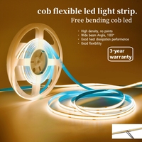 Cordes lumineuses de bande de LED COB de haute qualité flexibilité sans points 24V/12V 320/400 LEDs/m IP20 contrôle intelligent à intensité variable