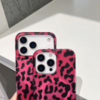 Nouvelle coque de téléphone magnétique tendance à imprimé léopard pour iPhone 17 16 15 Pro Max